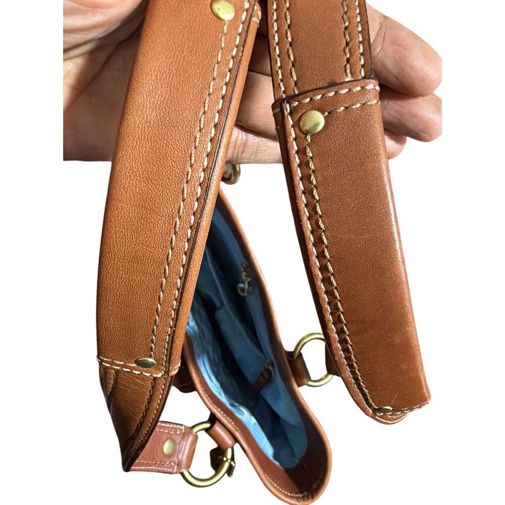 Coach Legacy Gigi Tote Shoulder Bag Whiskey leather brass turnlock pocket F12888 - Picture 9 of 11